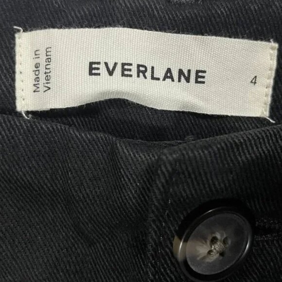 NEW Everlane The Utility Pant in Buttersoft Womens 4 Black Tencel Barrel Leg - Picture 8 of 12